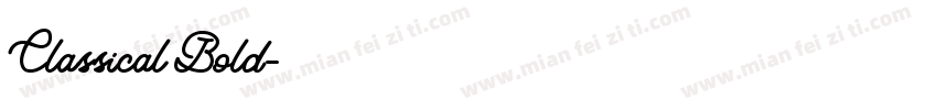 Classical Bold字体转换
